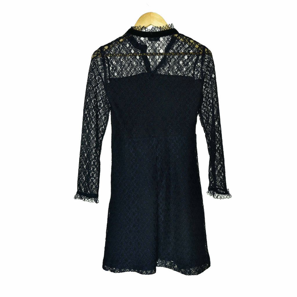 Hollow Lace V-Neck Dress