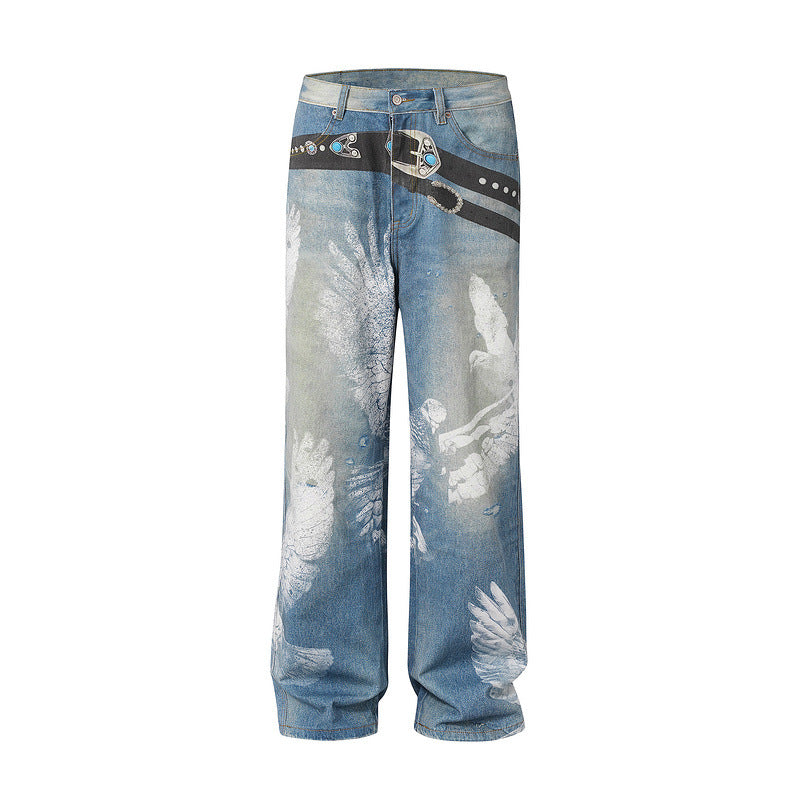 Vintage Washed Distressed Denim Shorts