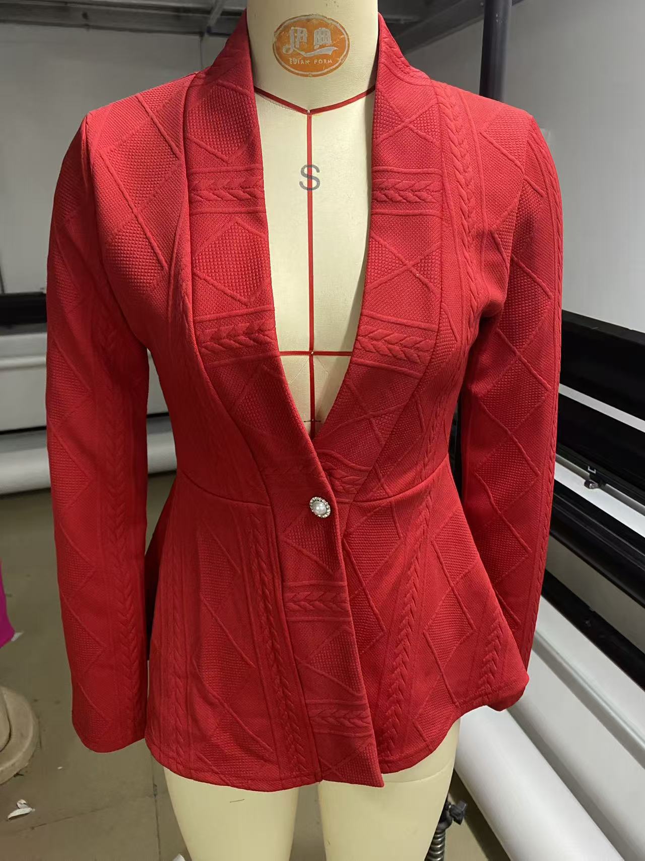 Women's Jacquard Blazer