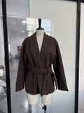 Women's Loose Tie-Up Coat