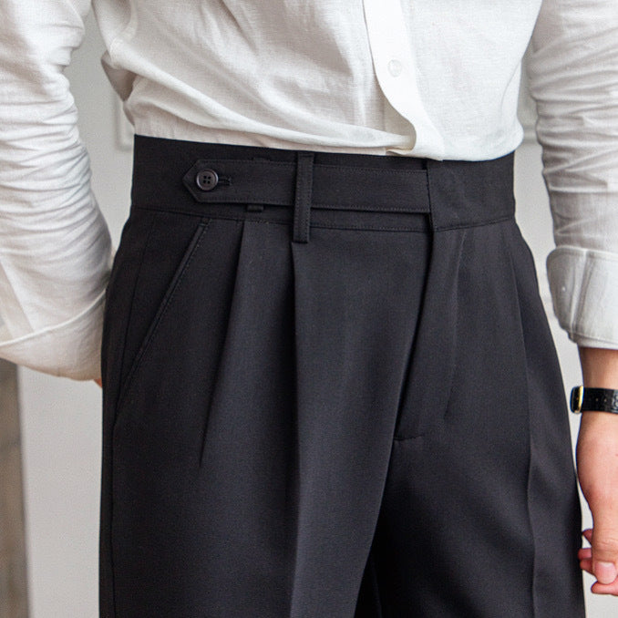 Casual Commuting Wrinkle-Resistant Cropped Trousers