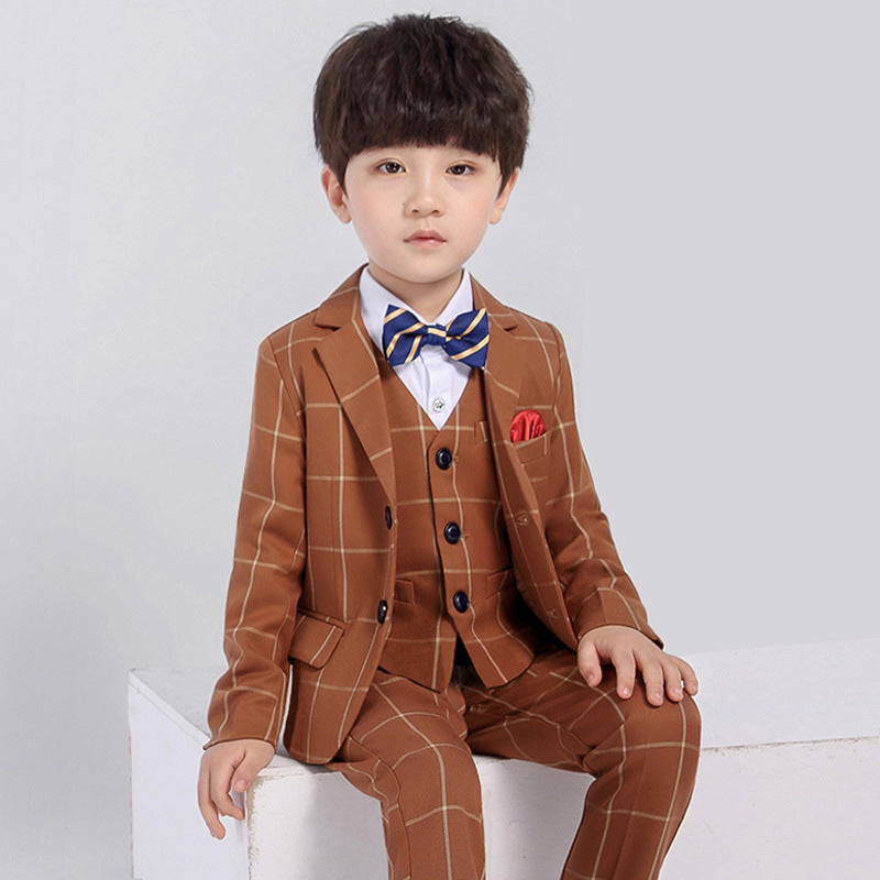 Boys' Plaid Suit