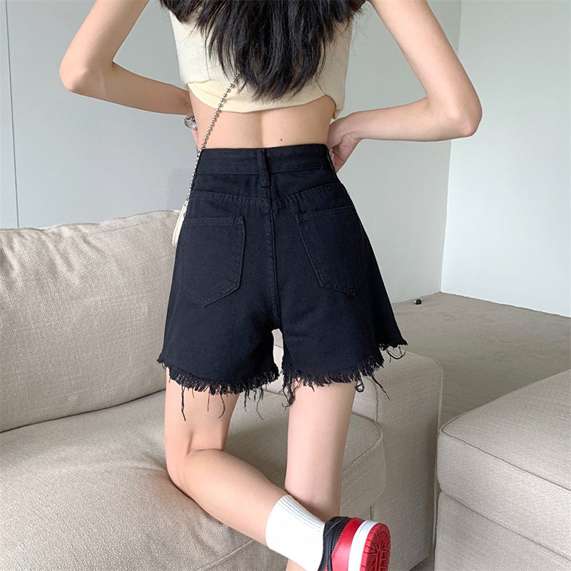 High Waist Denim Shorts for Women