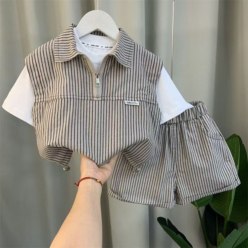 Boys' Summer Shorts Suit Set
