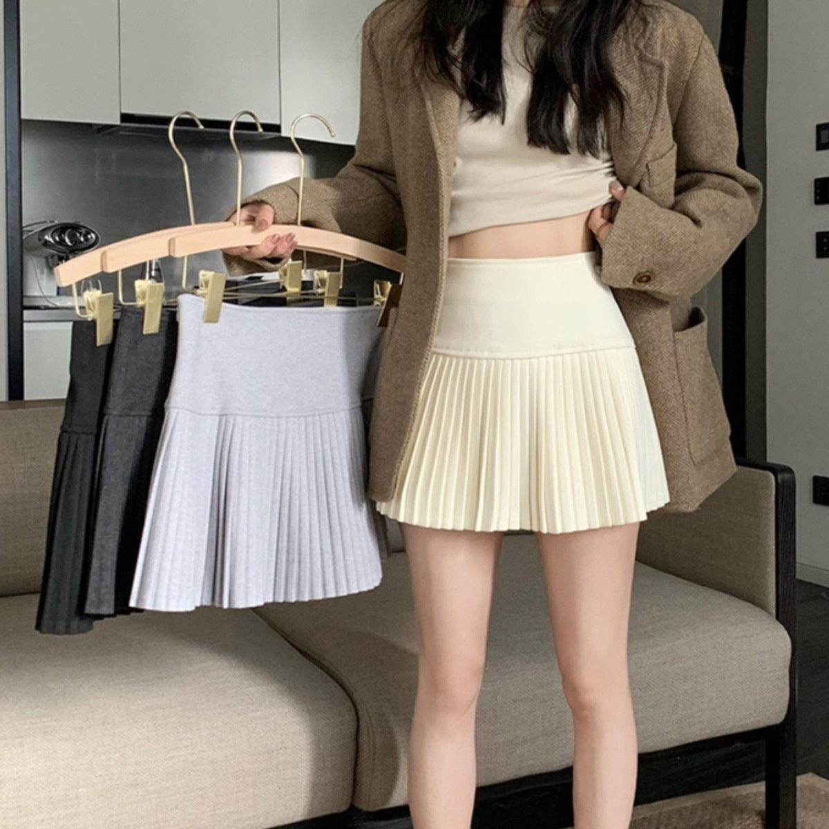 Women's Pleated Skirt