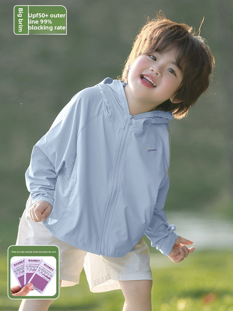 Children's Lightweight UV Protection Hooded Jacket