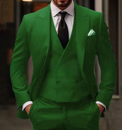 Formal Three-Piece Suit Set for Men