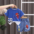 Children's Cartoon Print Cotton Outfit Set