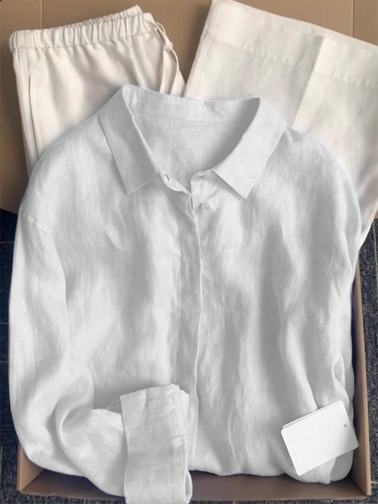 French linen shirt