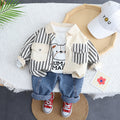 Children's Striped Cotton Suit Set