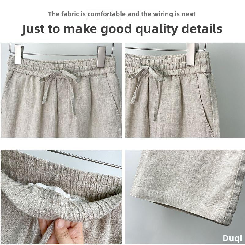 High-Quality Pure Linen Men's Trousers