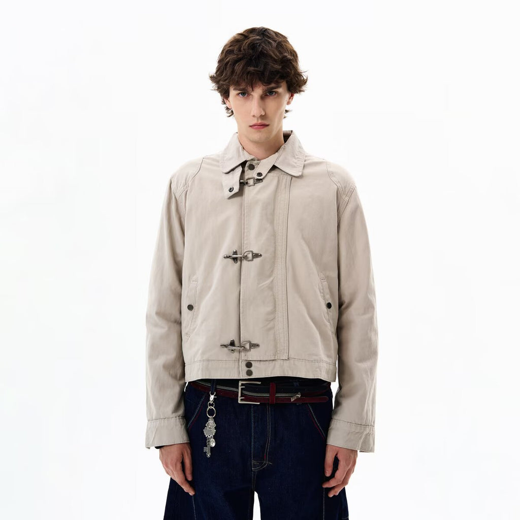 Men's Casual Snap Button Jacket
