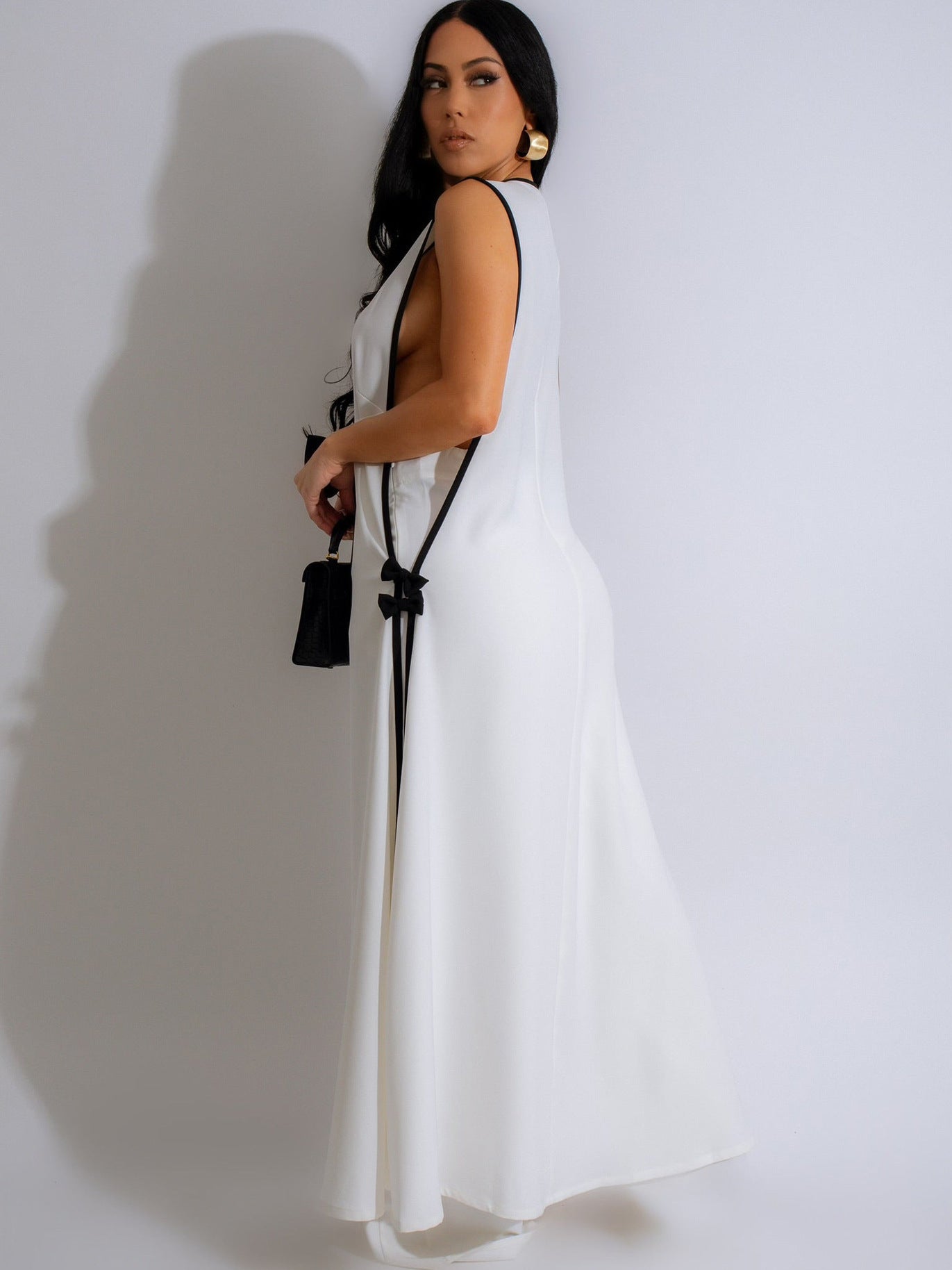 Women's Sleeveless Vest Skirt and Wide Leg Pants Set