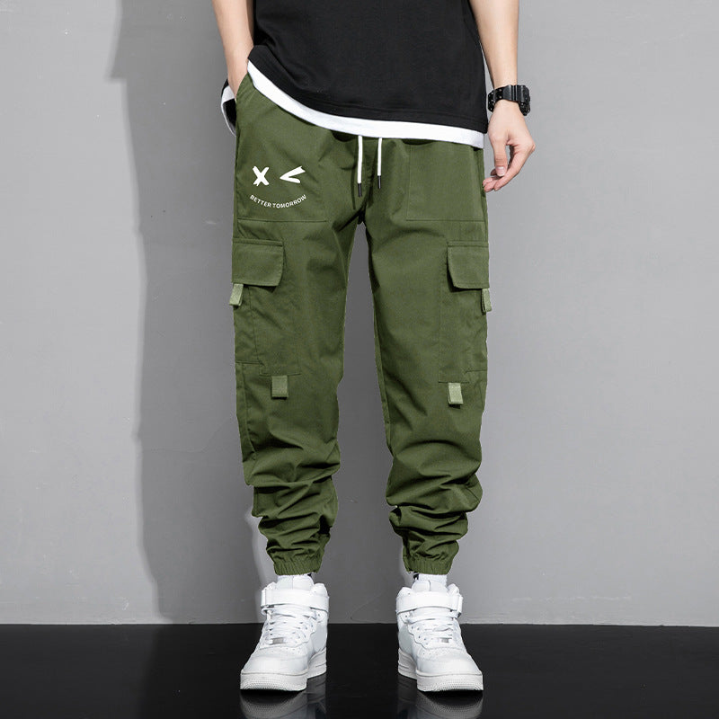 Loose-fitting casual work trousers