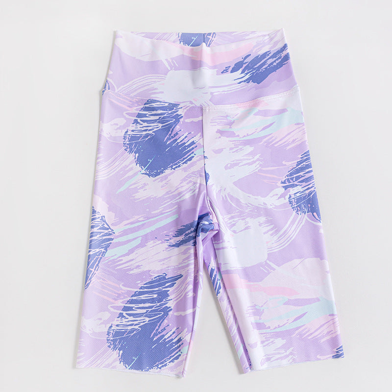 Girls' Ice Silk Yoga Leggings
