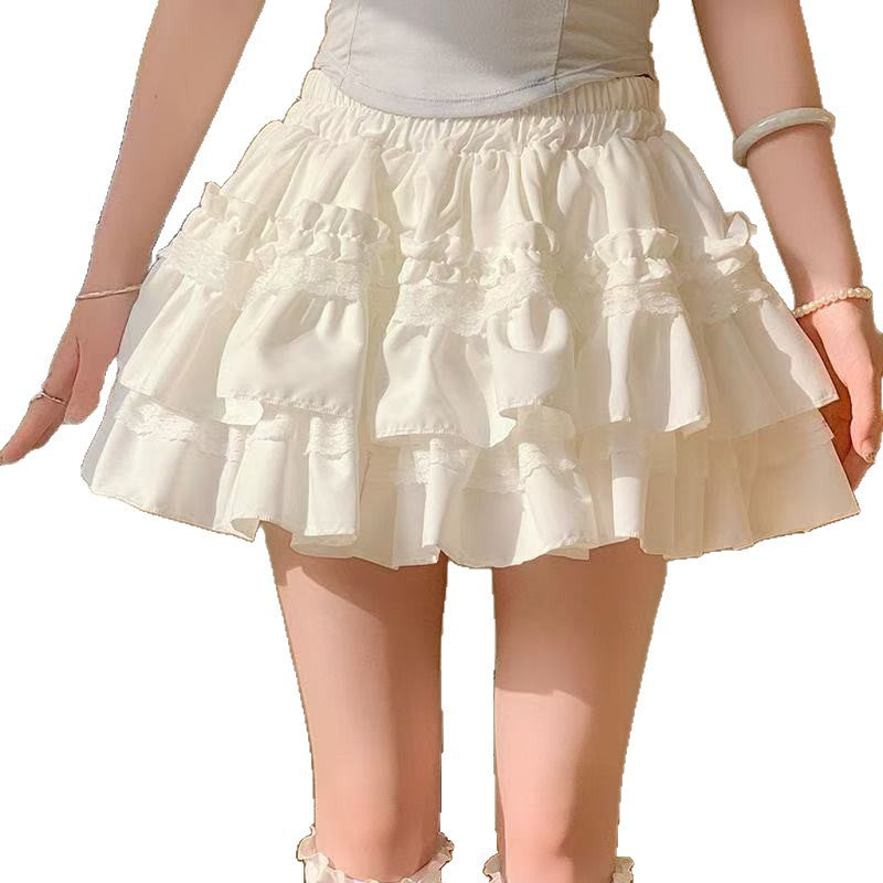 Women Lace Tutu A-Line Skirt