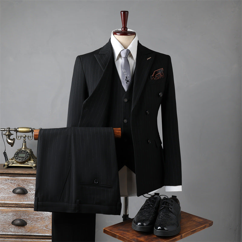 Italian Double Breasted Slim Fit Men's Suit