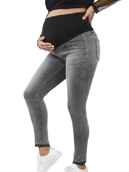 Maternity High-Waisted Stretch Denim Pants