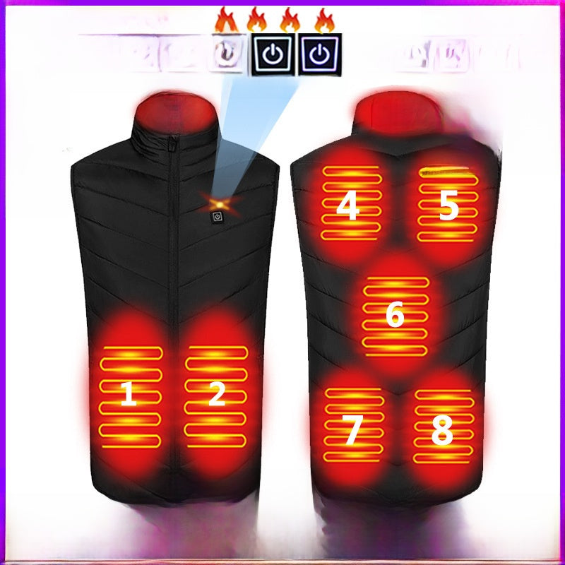 Electric Heating Vest with Adjustable Temperature Control