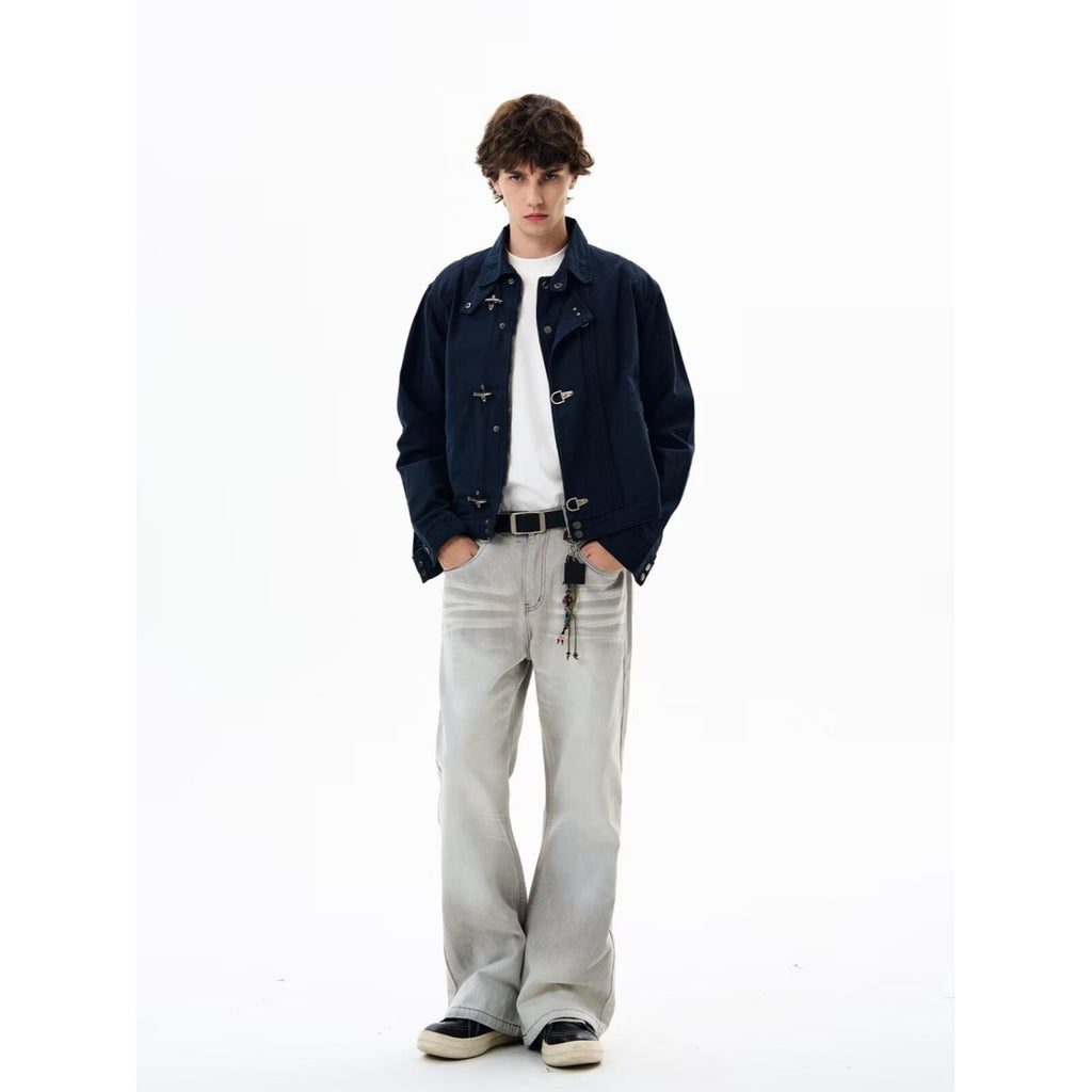 Men's Casual Snap Button Jacket