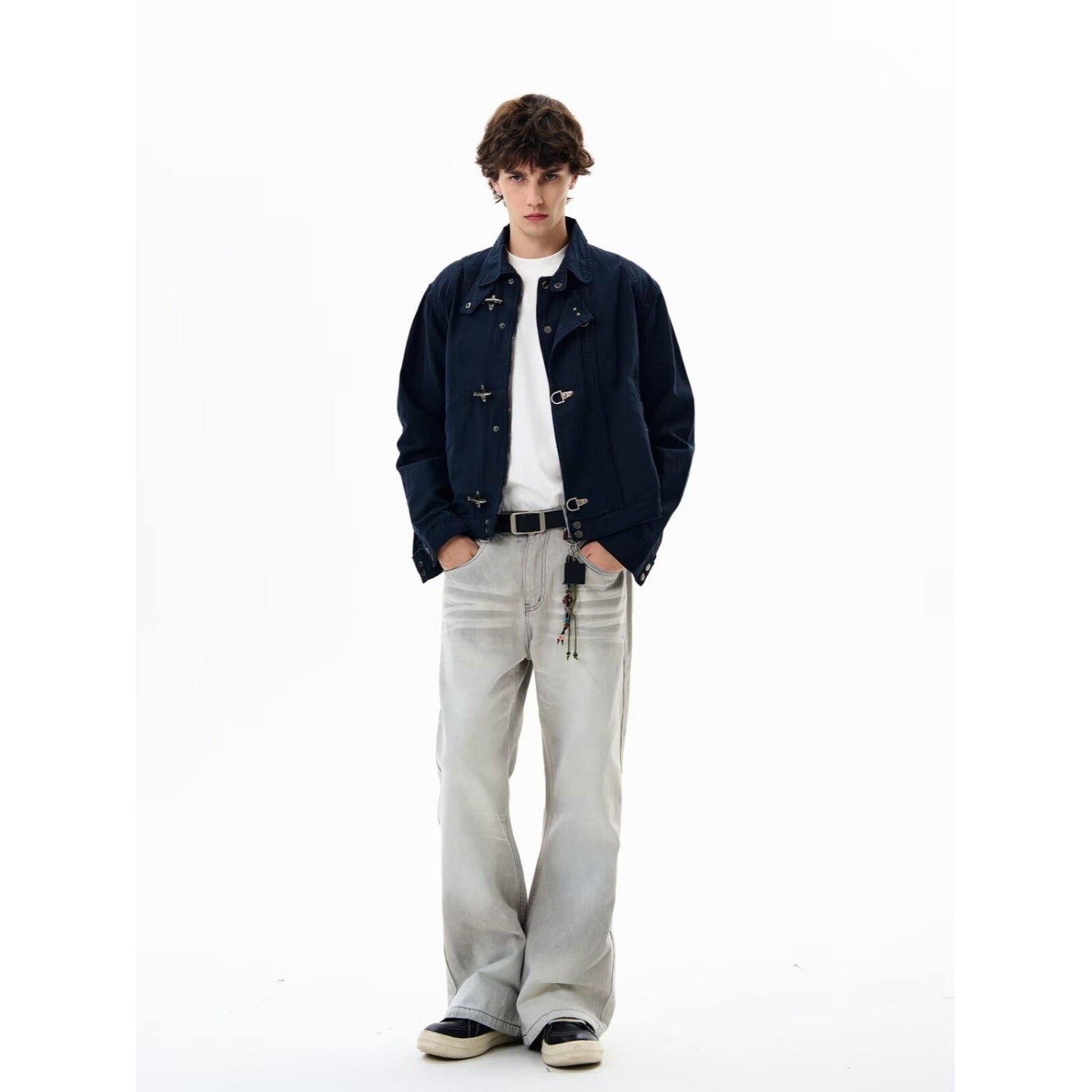 Men's Casual Snap Button Jacket