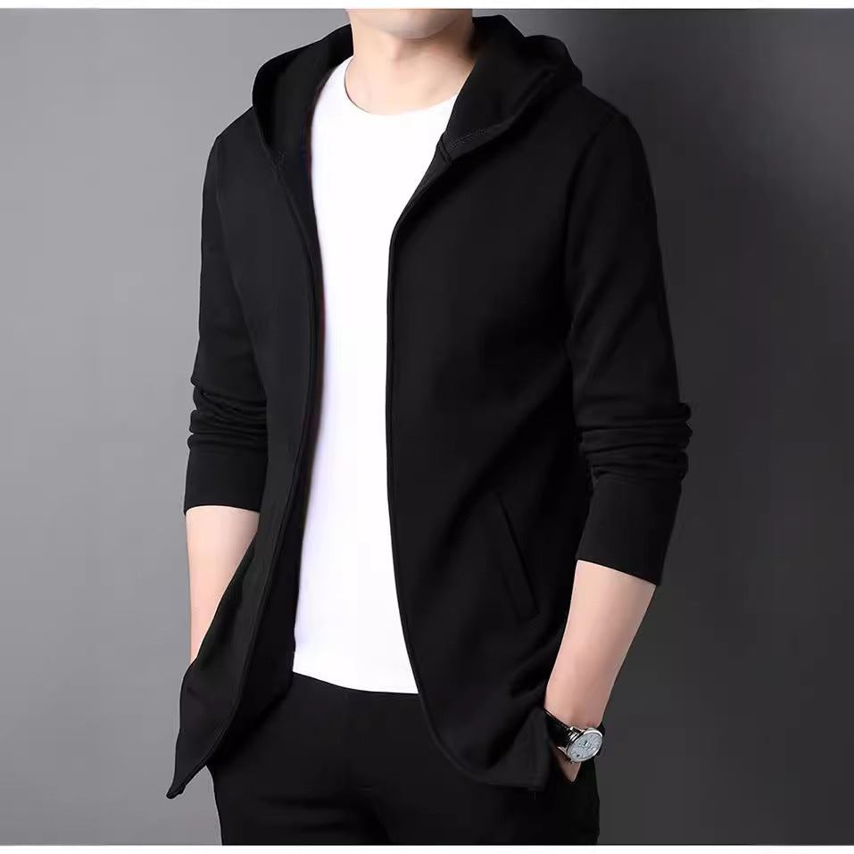 Men's Cotton Hooded Sweatshirt Jacket
