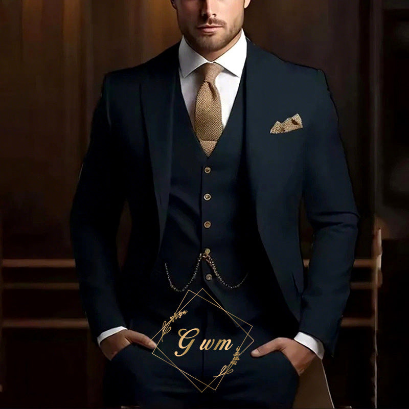 Elegant Three-Piece Suit Set