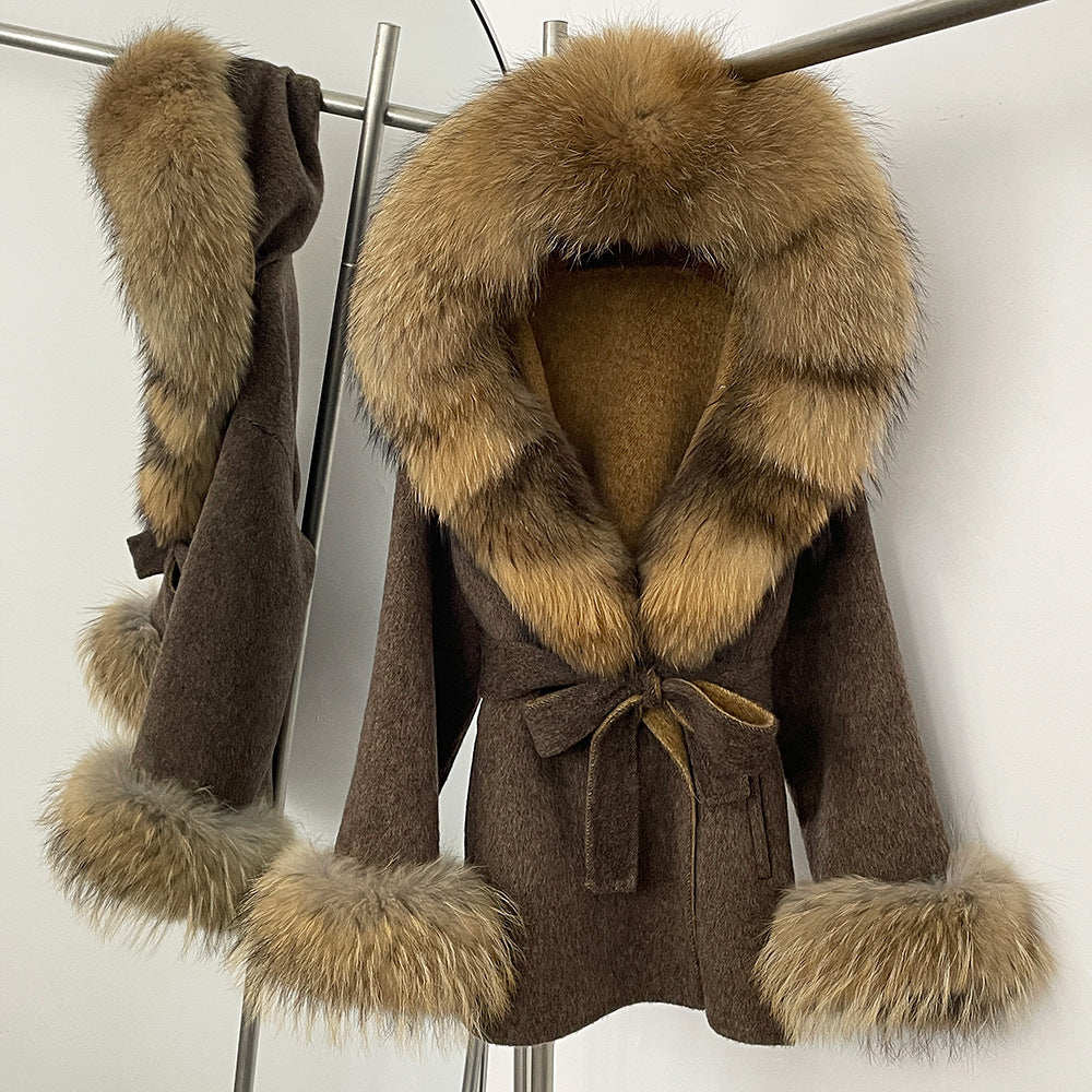 Double-Sided Wool Coat Women's Woolen Coat