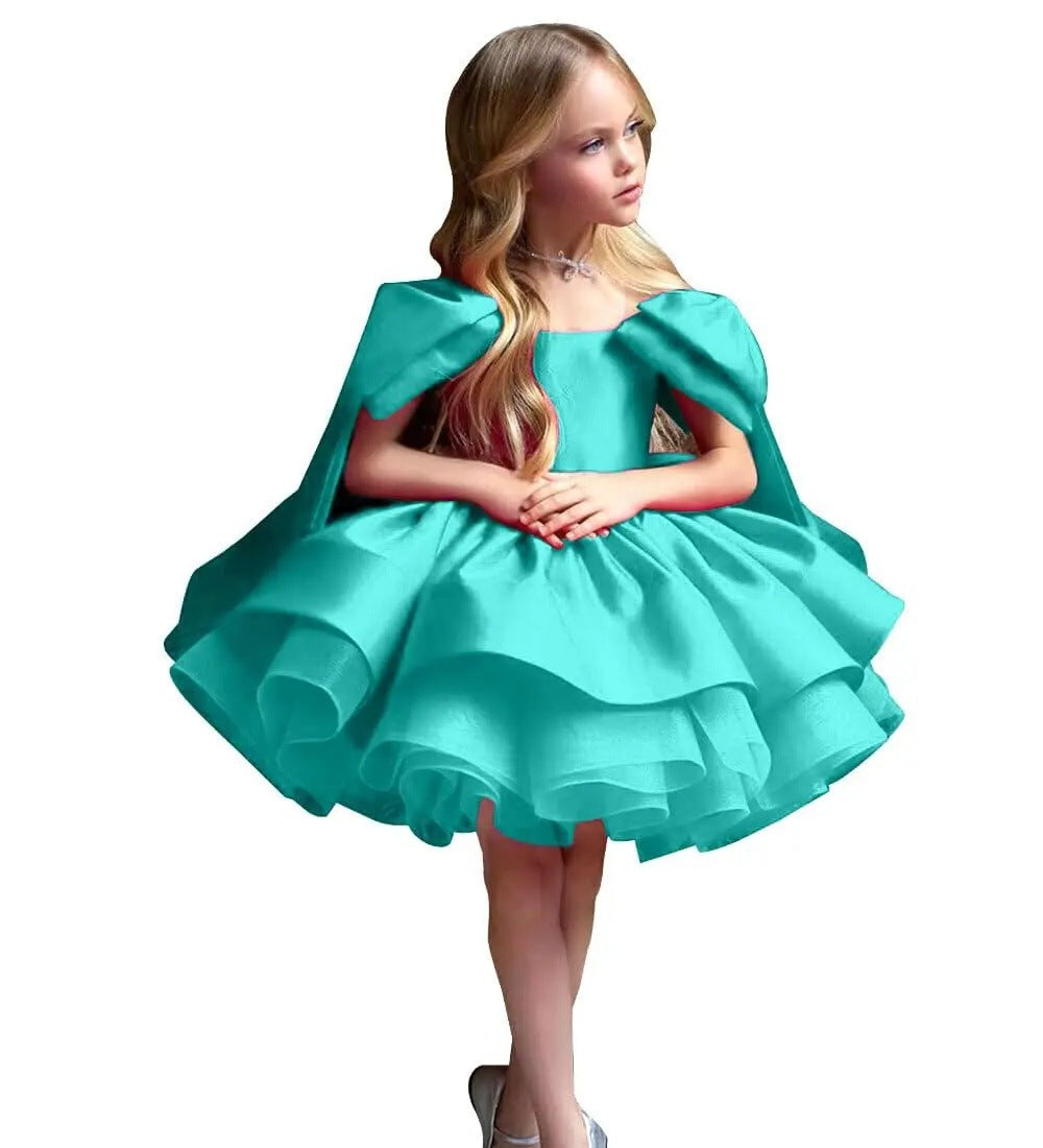 Girl's Princess Puff Sleeve Dress