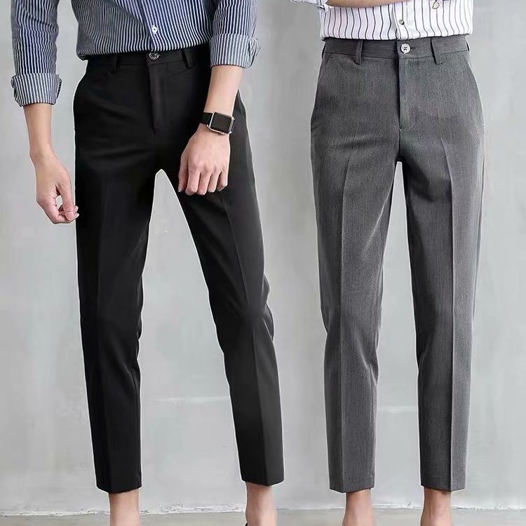 Men's Straight Leg Slim Fit Trousers