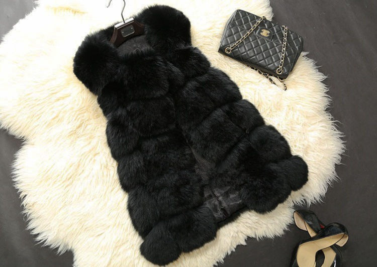 Faux fur vest