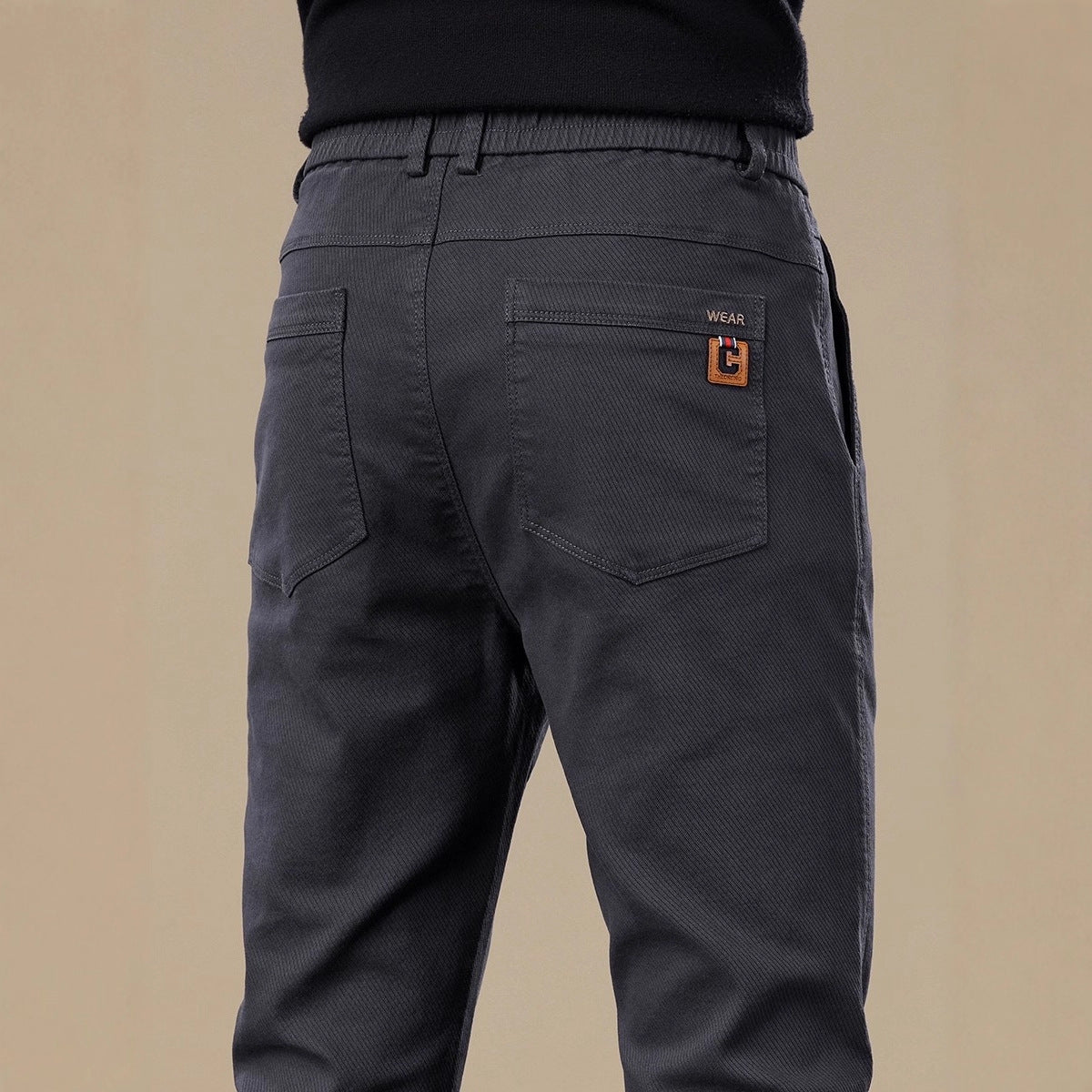 Men's Straight Leg Casual Trousers