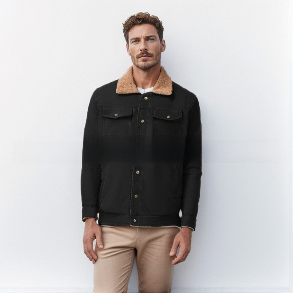 Thick-fabric work jacket