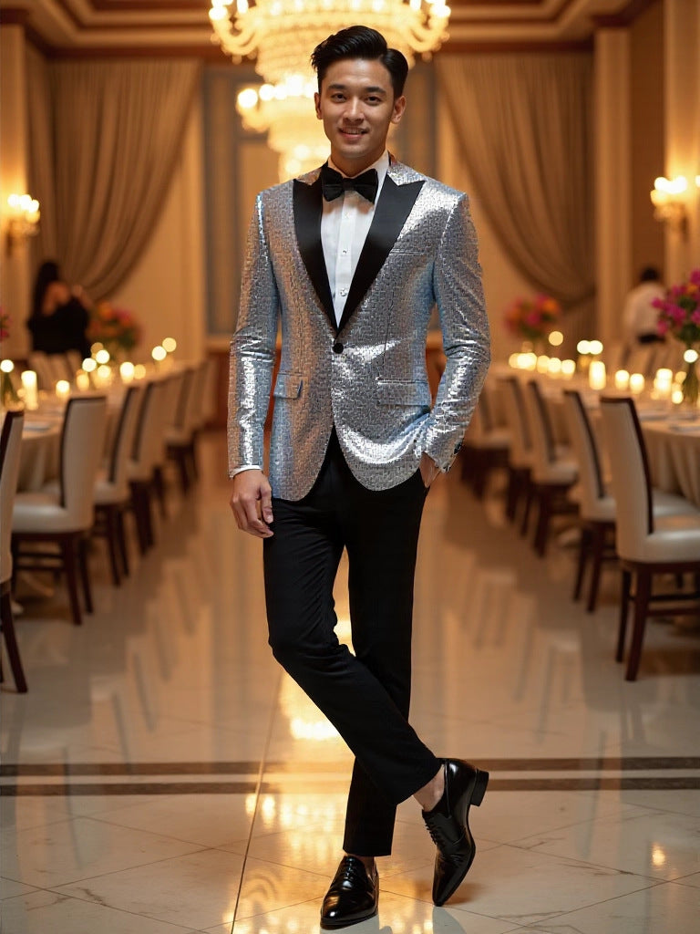 Men's Sequined Dinner Suit