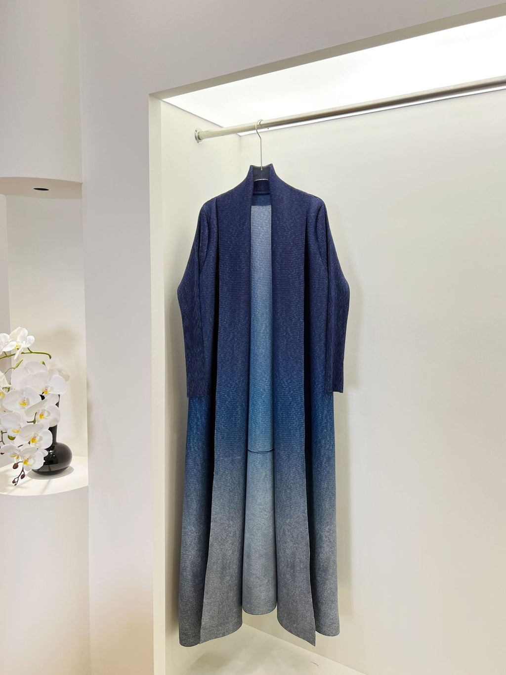 Elegant style long robe coat