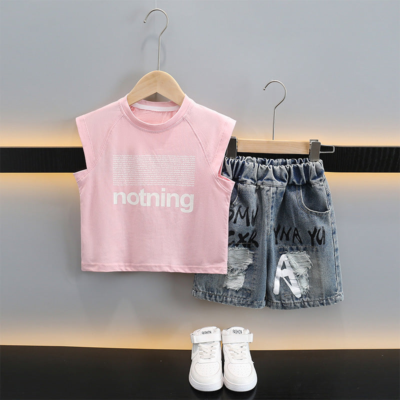Boys' Summer Vest Shorts Set