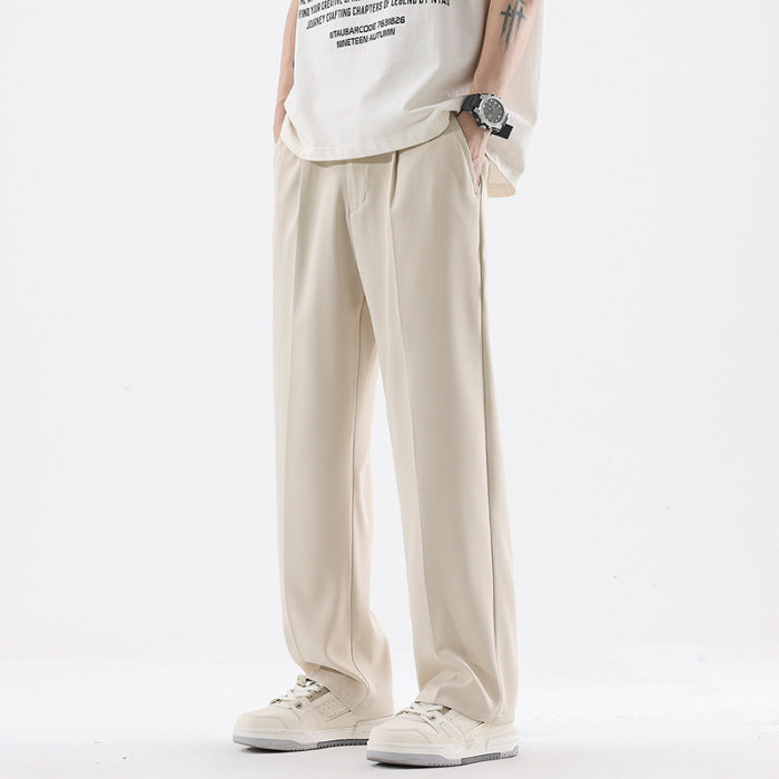 Men's Straight Leg Casual Trousers