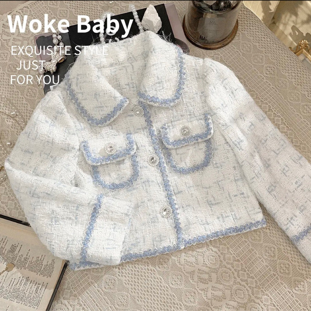Girls' Two-Piece Jacket Shorts Set