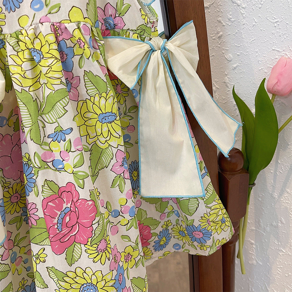 Girls' Floral Sleeveless Dress