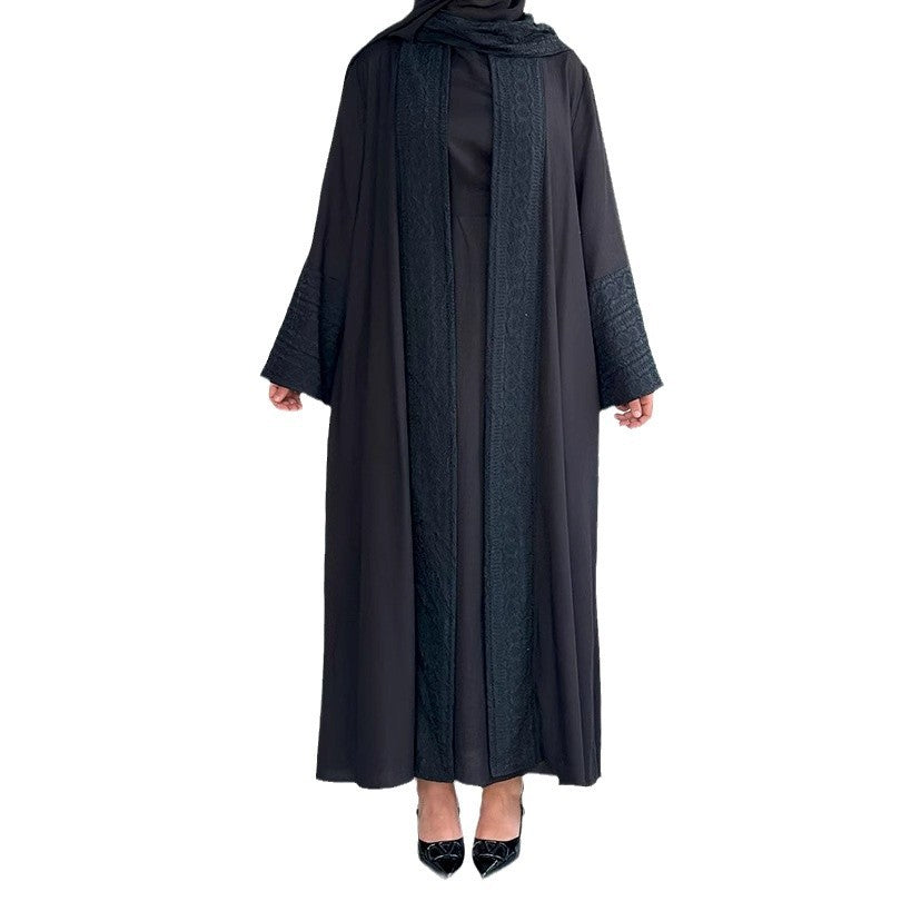 Long Robe Dress Set - Three-piece set Scarf, Inner skirt, Long robe, and Straps