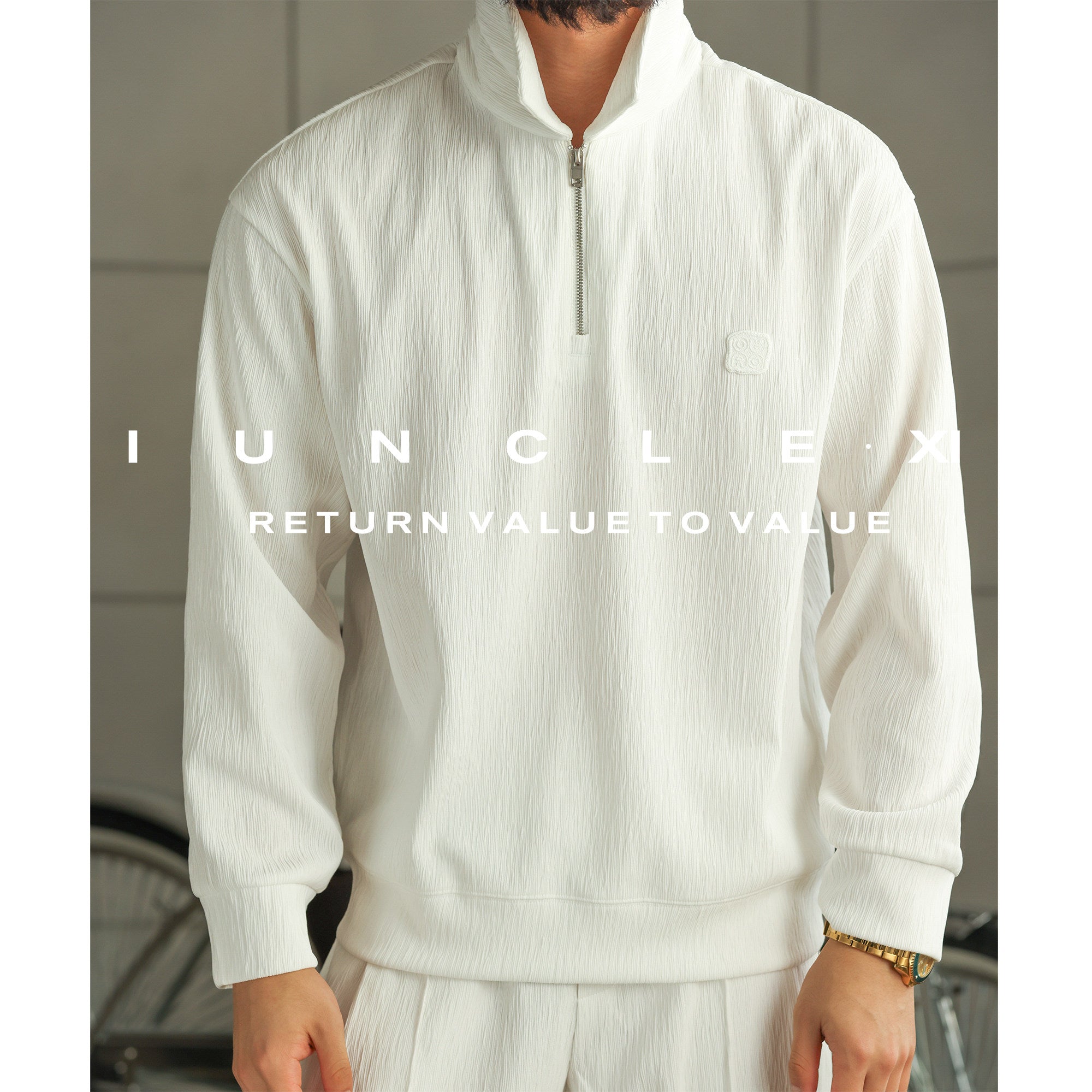 Men's Polo Long Sleeve Sports Suit - Polo Top and Pants