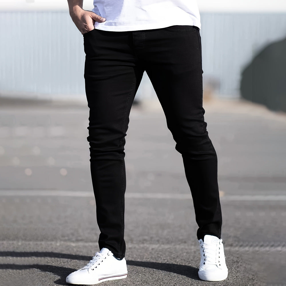 Men's mid-rise denim jeans
