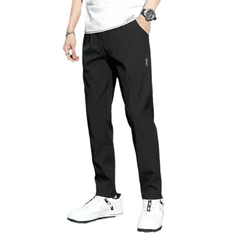 Four-sided elasticated pants for men, summer style, lightweight