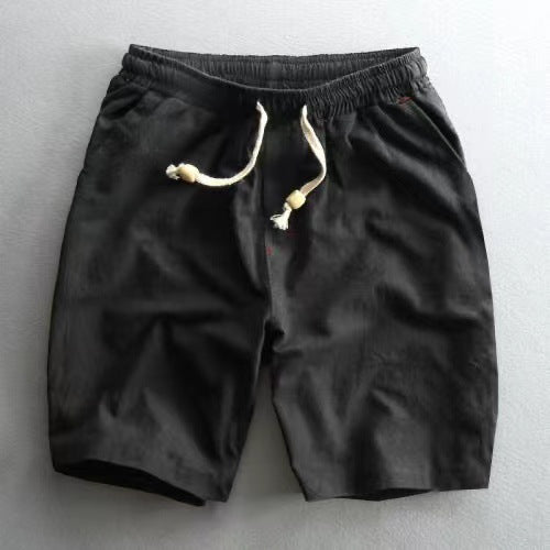 Men's Casual Linen Drawstring Shorts