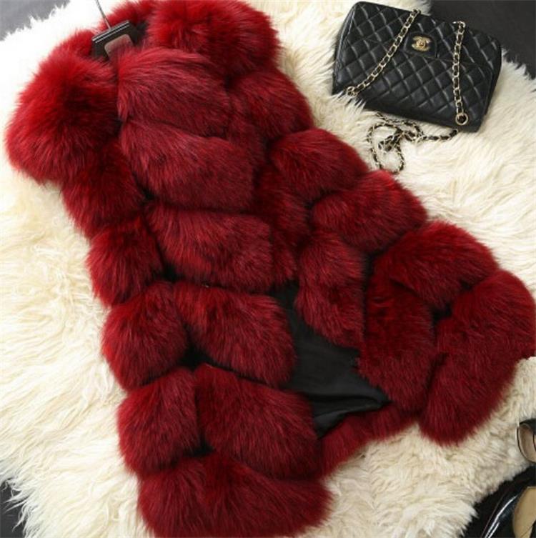 Faux fur vest