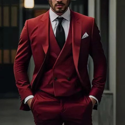 Formal Three-Piece Suit Set for Men