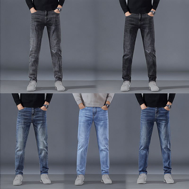 Men's straight-leg jeans