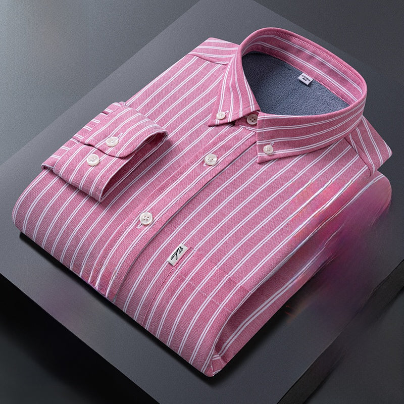 Fleece-Lined Shirt for Men, Long Sleeve