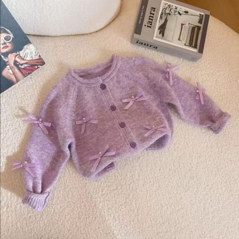 Girls' Letter Print Hooded Sweatshirt and Overalls Set