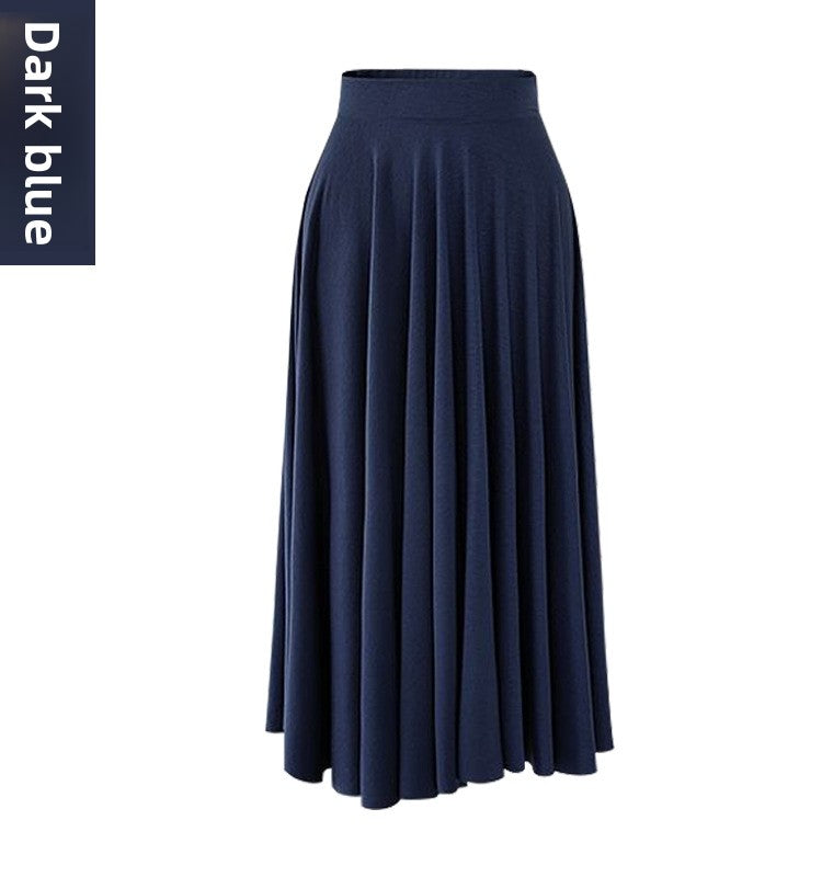 High Waisted Pleated Umbrella Skirt